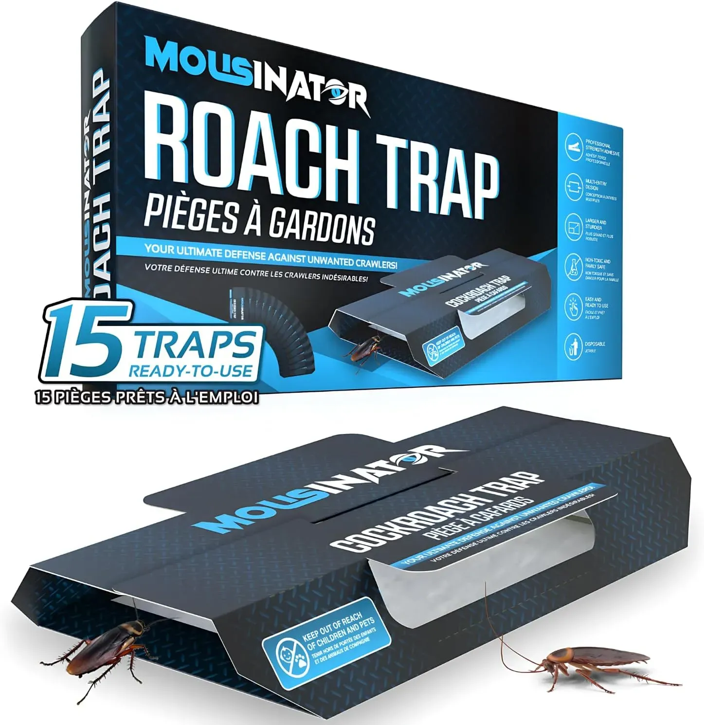 Cockroach Sticky Traps (15-pack)